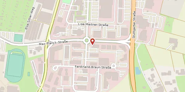 Karte der Umgebung von Ferdinand-Braun-Straße 1, 74074 Heilbronn