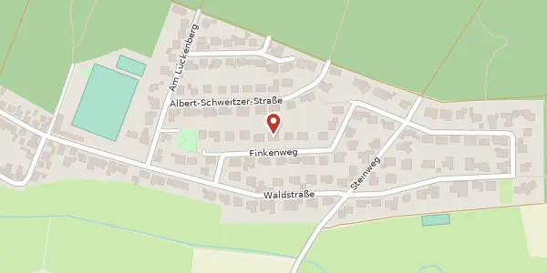 Karte der Umgebung von Finkenweg 14, 35440 Linden