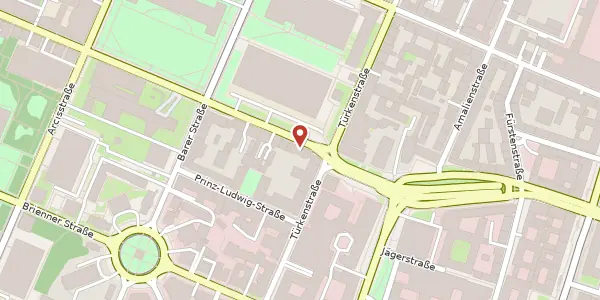 Karte der Umgebung von Gabelsbergerstr. 9, 80333 München
