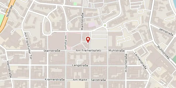 Karte der Umgebung von Am Freiheitsplatz 20a, 63450 Hanau