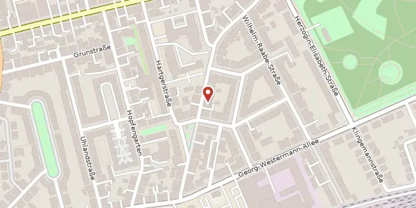 Karte der Umgebung von Korfestraße 10, 38104 Braunschweig