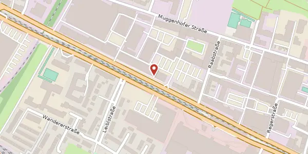 Karte der Umgebung von Fürther Str. 246, 90429 Nürnberg