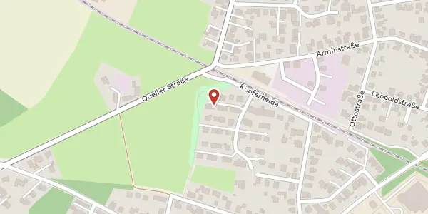 Karte der Umgebung von Auf dem Hellweg 10 a, 33649 Bielefeld