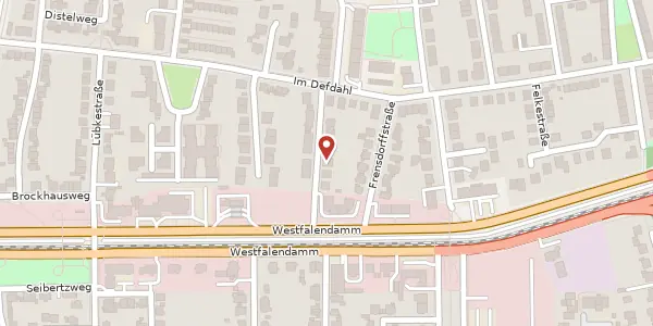 Karte der Umgebung von Detmar-Mülher-Str. 5, 44141 Dortmund