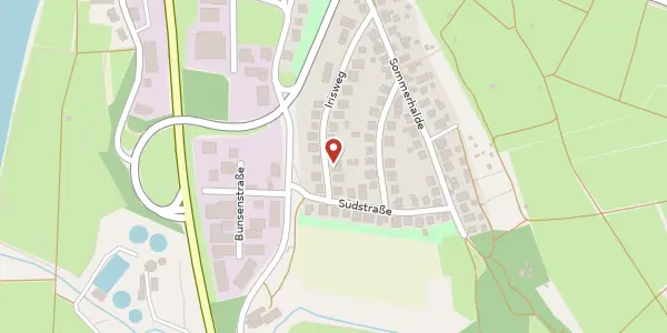 Karte der Umgebung von Irisweg 23, 71642 Ludwigsburg