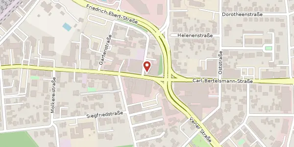 Karte der Umgebung von Carl-Bertelsmann-Str. 51, 33332 Gütersloh