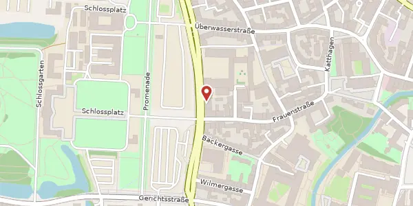 Karte der Umgebung von Schlossplatz 38, 48143 Münster