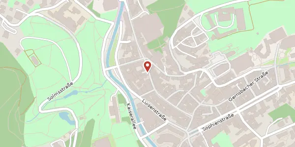 Karte der Umgebung von Lange Straße 29, 76530 Baden-Baden