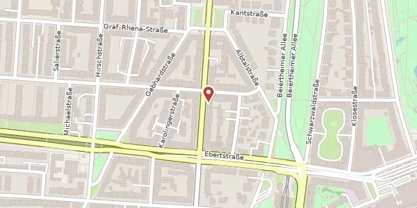 Karte der Umgebung von Karlstraße 123, 76137 Karlsruhe