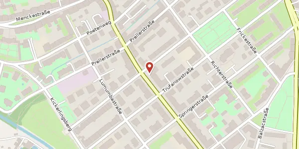 Karte der Umgebung von Gohliser Straße 20, 04105 Leipzig
