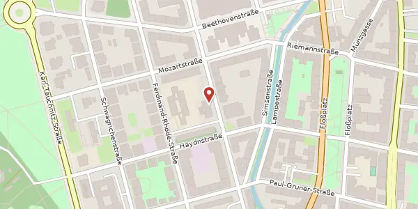 Karte der Umgebung von Grassistraße 20, 04107 Leipzig
