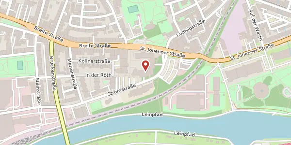 Karte der Umgebung von Malstatter Markt 11-13, 66115 Saarbrücken