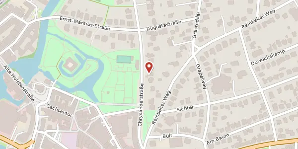 Karte der Umgebung von Chrysanderstraße 20, 21029 Hamburg