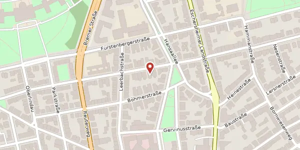Karte der Umgebung von Wolfsgangstr. 85, 60322 Frankfurt