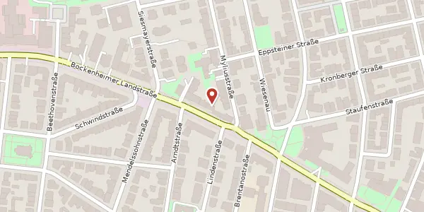 Karte der Umgebung von Bockenheimer Landstr. 68, 60323 Frankfurt