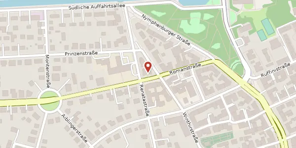 Karte der Umgebung von Romanstr. 7 / 9, 80636 München