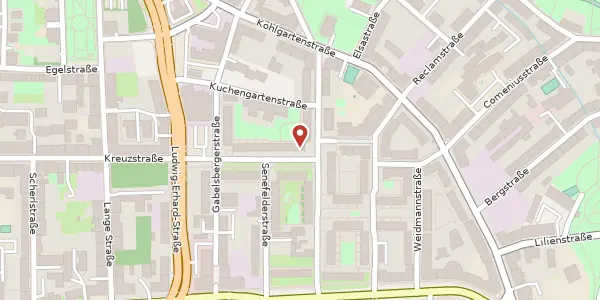 Karte der Umgebung von Kreuzstraße 47, 04315 Leipzig