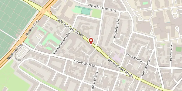 Karte der Umgebung von Schnieglinger Straße 27, 90419 Nürnberg