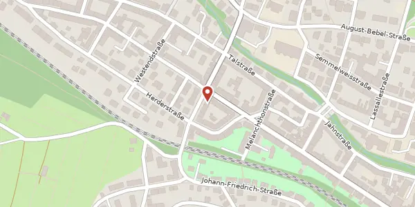 Karte der Umgebung von Katharinenstraße 13, 07743 Jena