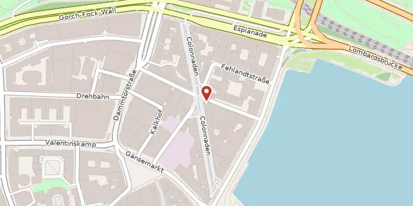 Karte der Umgebung von Große Theaterstraße 14, 20354 Hamburg