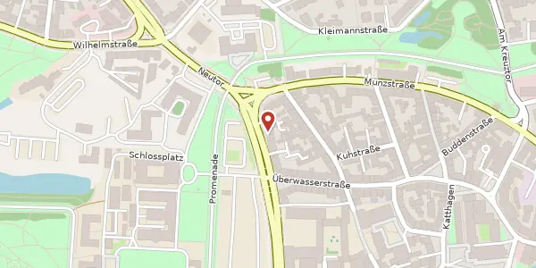 Karte der Umgebung von Schlossplatz 22, 48143 Münster