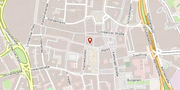 Karte der Umgebung von Kennedyplatz 8, 45127 Essen