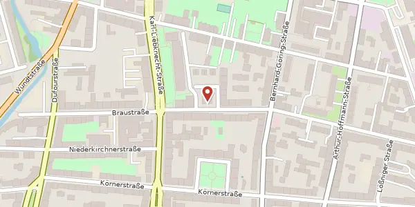 Karte der Umgebung von Shakespearestraße 7, 04107 Leipzig