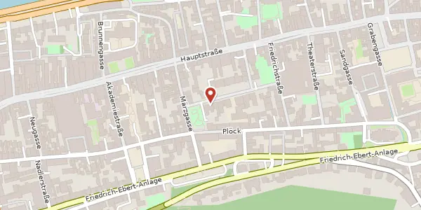 Karte der Umgebung von Landfriedstraße 4, 69117 Heidelberg