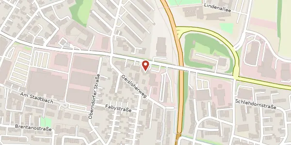 Karte der Umgebung von Augsburger Str. 70, 89312 Günzburg