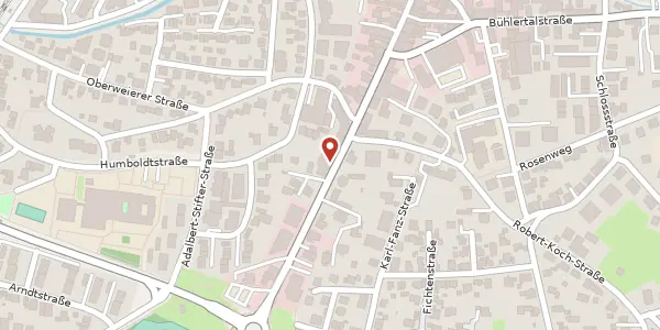 Karte der Umgebung von Hauptstraße 1 e, 77815 Bühl