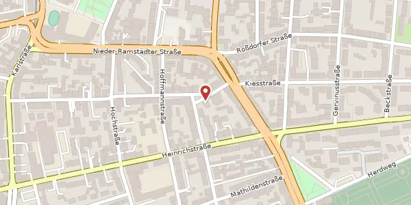 Karte der Umgebung von Kiesstr. 63, 64283 Darmstadt