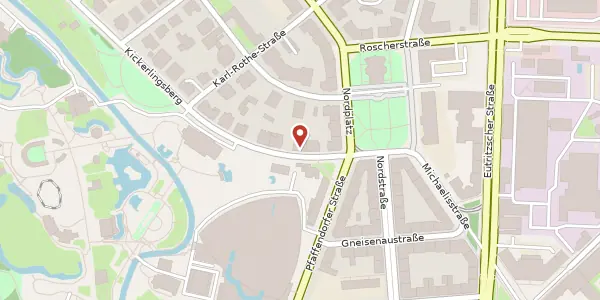 Karte der Umgebung von Kickerlingsberg 4, 04105 Leipzig