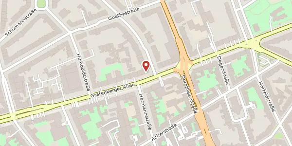 Karte der Umgebung von Grafenberger Allee 128a, 40237 Düsseldorf