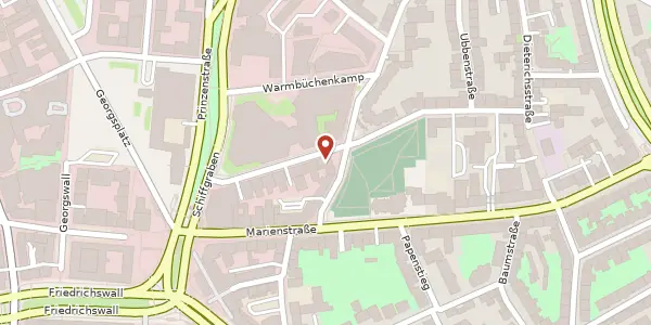Karte der Umgebung von Arnswaldstraße 18, 30159 Hannover