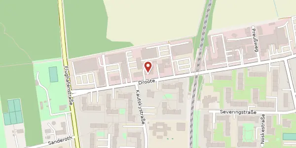 Karte der Umgebung von Droote 26, 44328 Dortmund