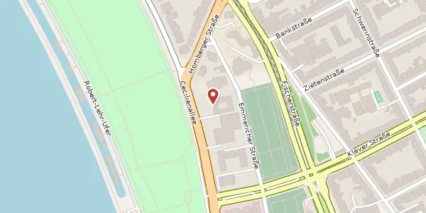 Karte der Umgebung von Cecilienallee 7, 40474 Düsseldorf