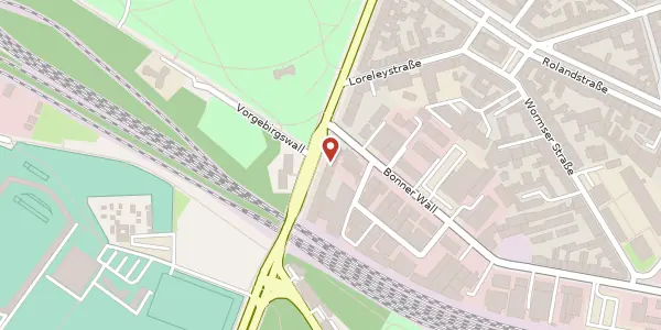 Karte der Umgebung von Vorgebirgsstr. 59, 50677 Köln