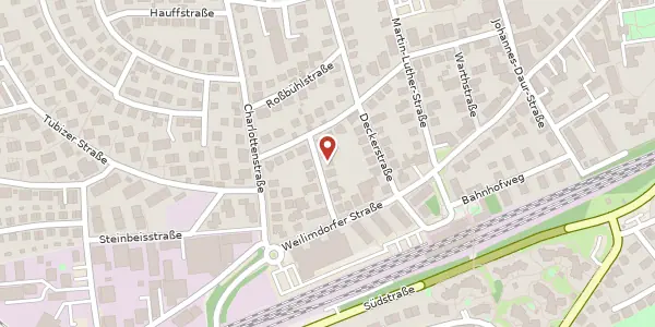Karte der Umgebung von Fraschstraße 10, 70825 Korntal-Münchingen