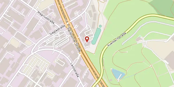 Karte der Umgebung von Heilbronner Straße 300-302, 70469 Stuttgart