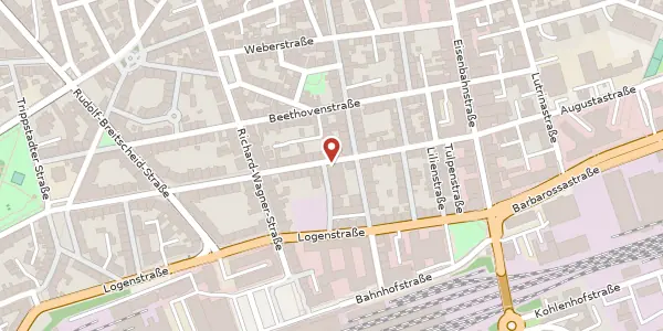 Karte der Umgebung von Parkstraße 15, 67655 Kaiserslautern