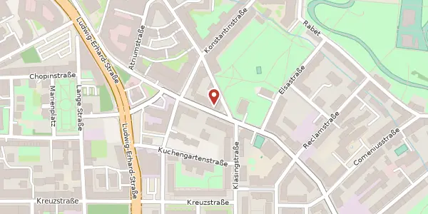 Karte der Umgebung von Kohlgartenstraße 31 b, 04315 Leipzig