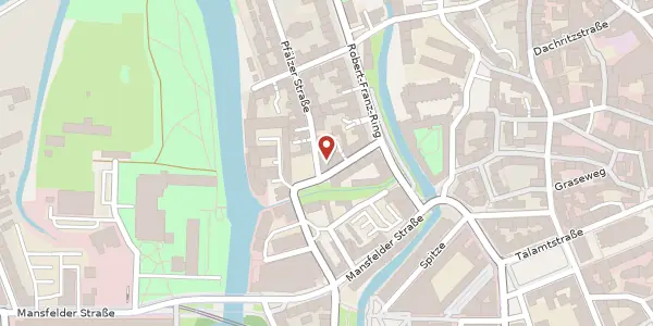 Karte der Umgebung von Pfälzer Straße 24, 06108 Halle (Saale)