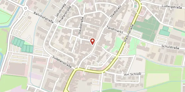 Karte der Umgebung von Stadtplatz 36, 86551 Aichach