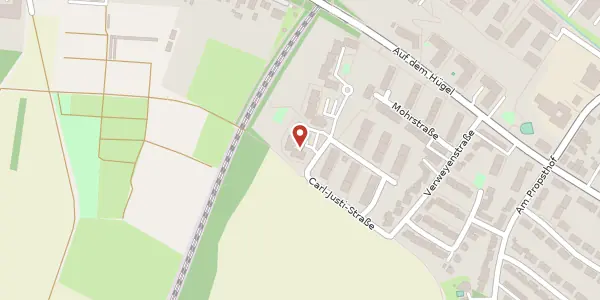 Karte der Umgebung von Carl-Justi-Str. 19, 53121 Bonn