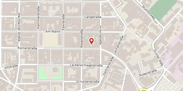 Karte der Umgebung von Nürnberger Str. 24, 63450 Hanau