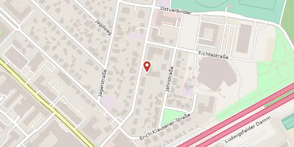 Karte der Umgebung von Straße der Jugend 18, 14974 Ludwigsfelde