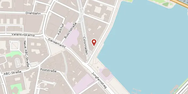 Karte der Umgebung von Neuer Jungfernstieg 6a, 20354 Hamburg