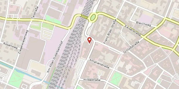 Karte der Umgebung von Bahnhofsplatz 2a, 76646 Bruchsal