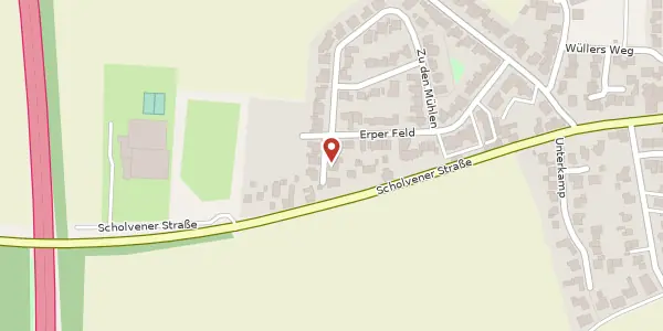 Karte der Umgebung von Erper Feld 29, 45768 Marl