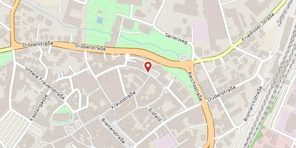 Karte der Umgebung von Klaustor 2, 36251 Bad Hersfeld